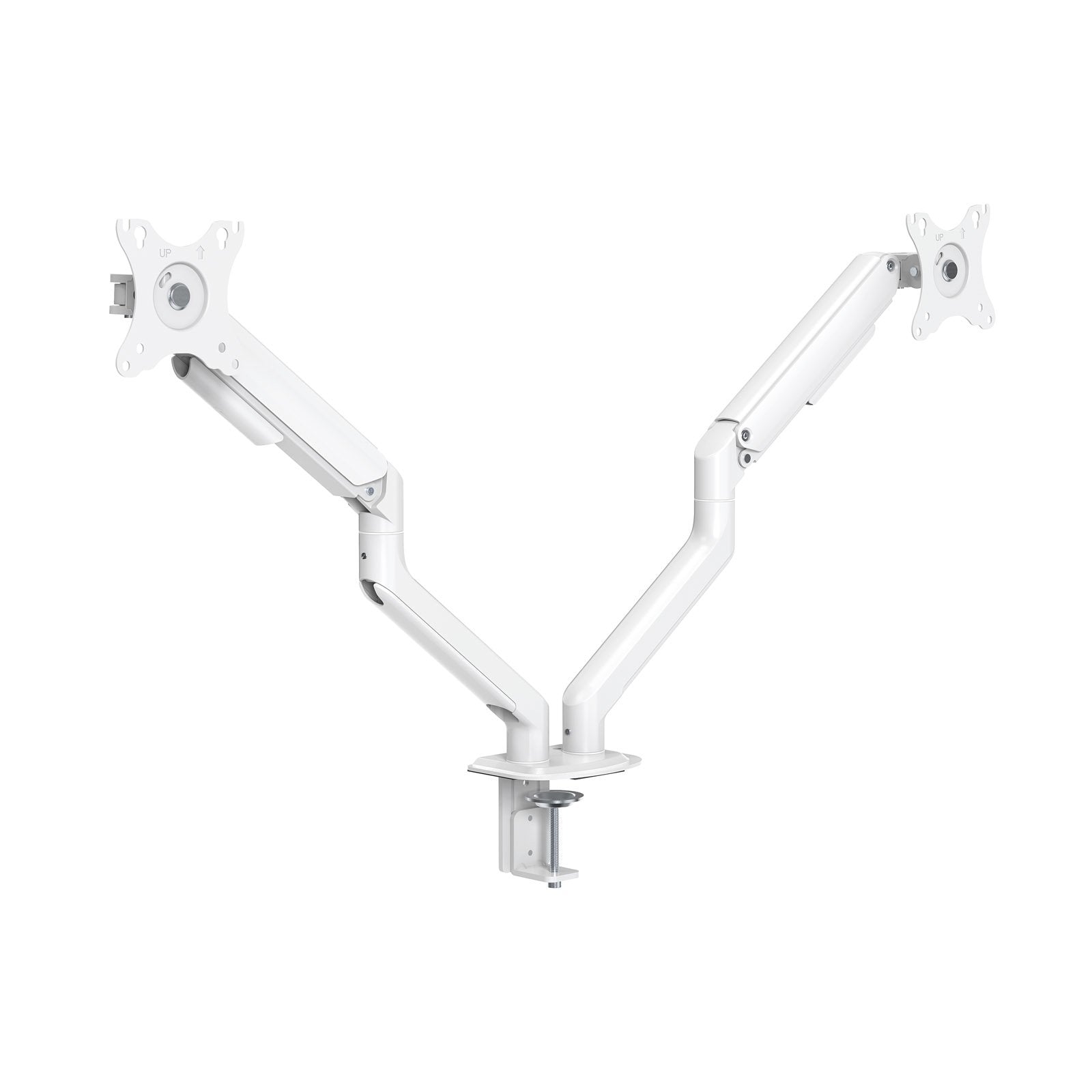 Tooq Soporte Mesa Pant Giratorio Inclinacion 2 Brazos 17-32" - Blanco