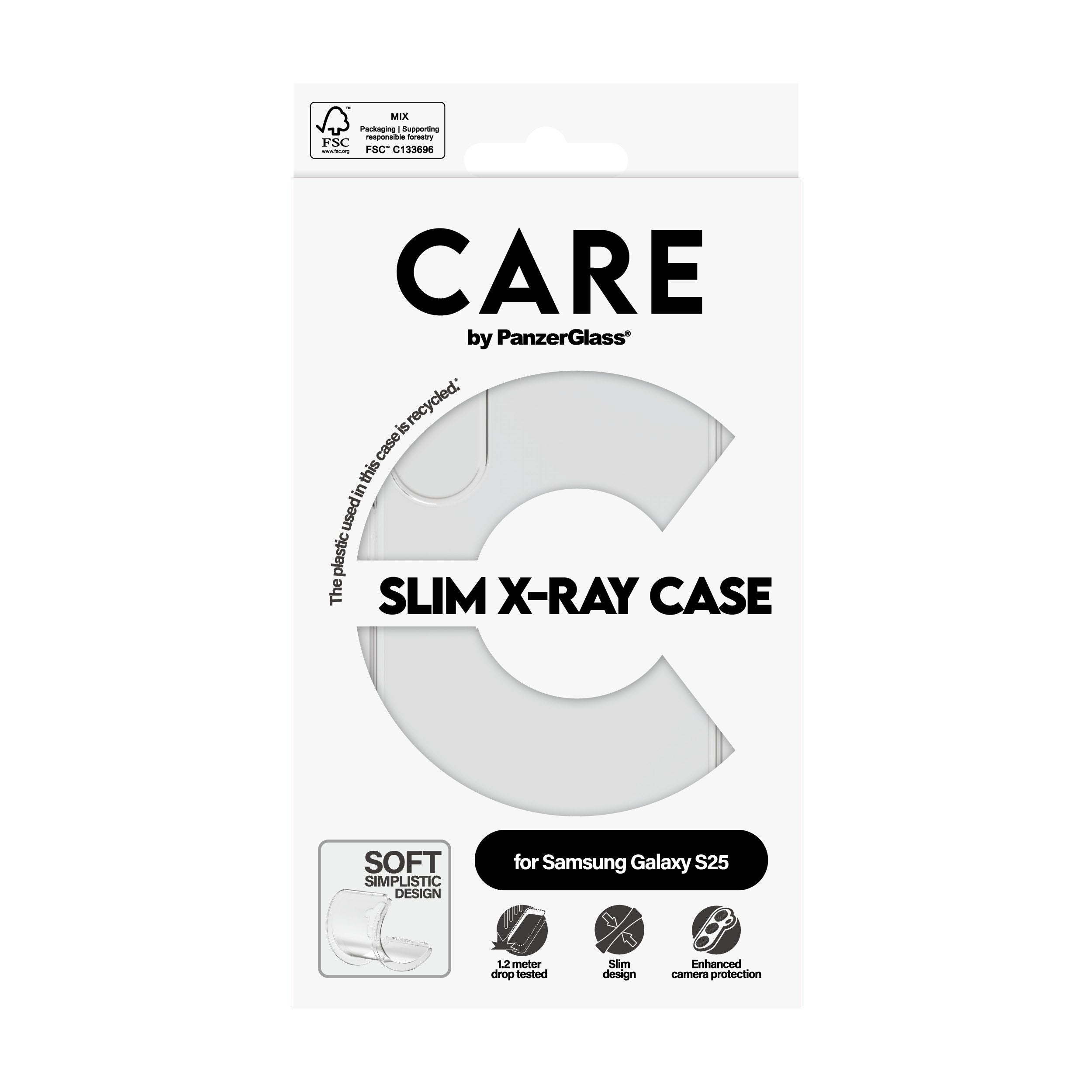 EAN 5715685016455 - PanzerGlass CARE™ by ® X-Ray Case Samsung Galaxy S25 funda para teléfono móvil Transparente imagen 3
