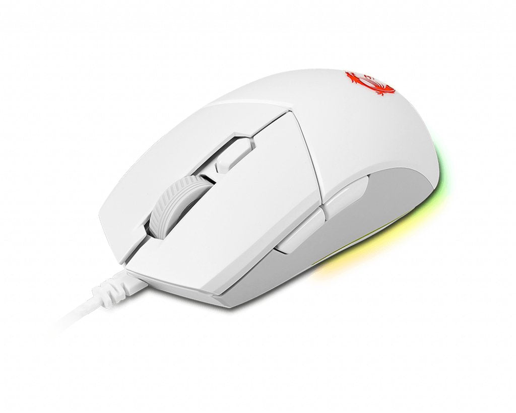 EAN 4719072813536 - MSI CLUTCH GM11 WHITE ratón Juego Ambidextro USB tipo A Óptico 5000 DPI imagen 3