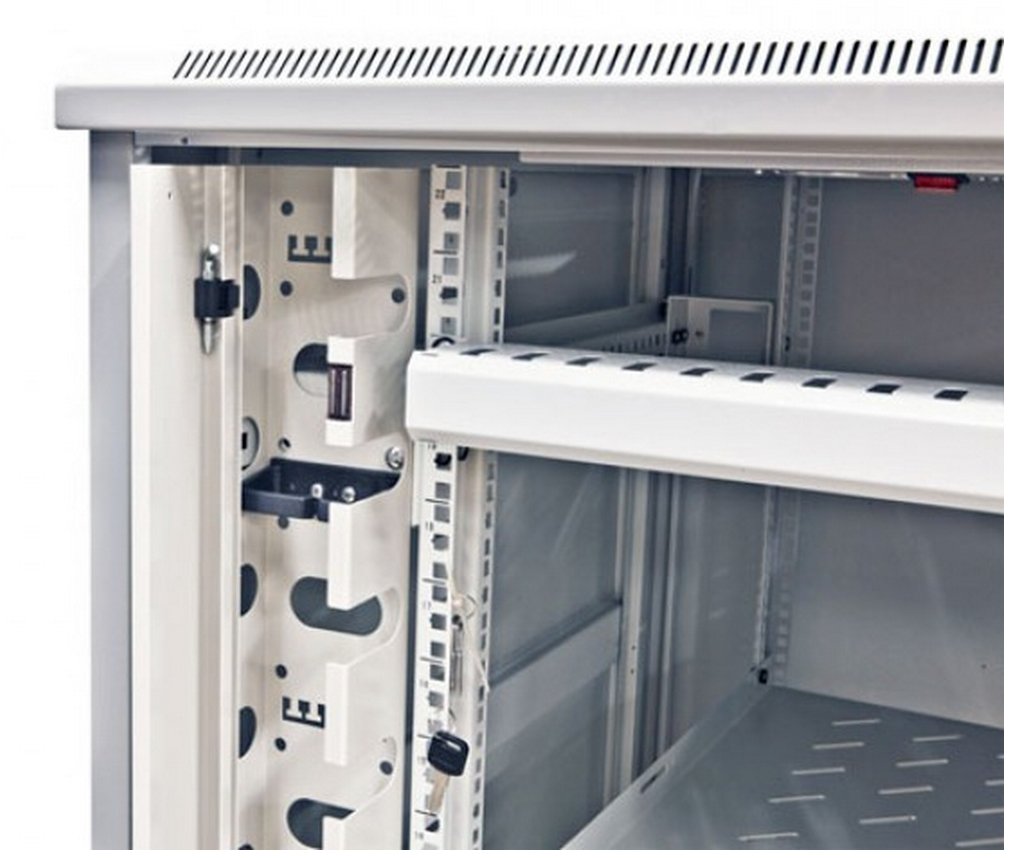 Allnet 19\"Schrank, 42he, B800/T 900mm, Glamür, Lichtgris, Snb-Serie,