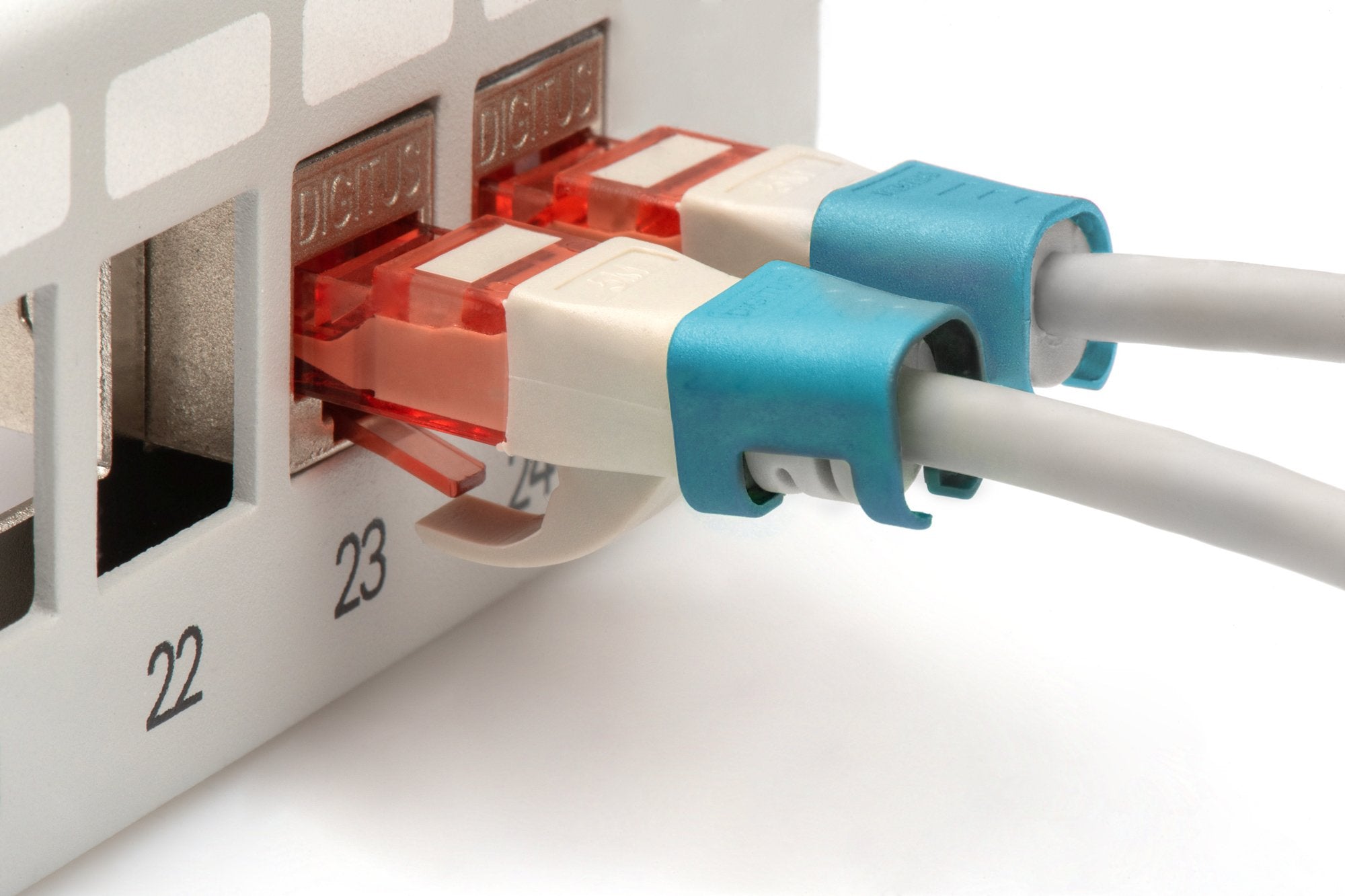 Clips Para Cable Rj 45 Color Azul, 100 Uds.