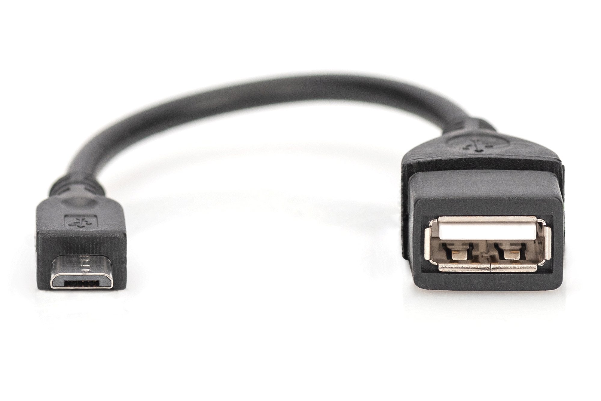 Cable Digitus Adaptador Usb 2.0 Otg Tipo Micro B - A M/H 0,2m Sw