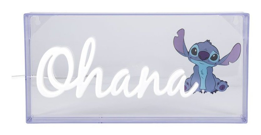 Lámpara Led Neón Paladone Stitch Ohana