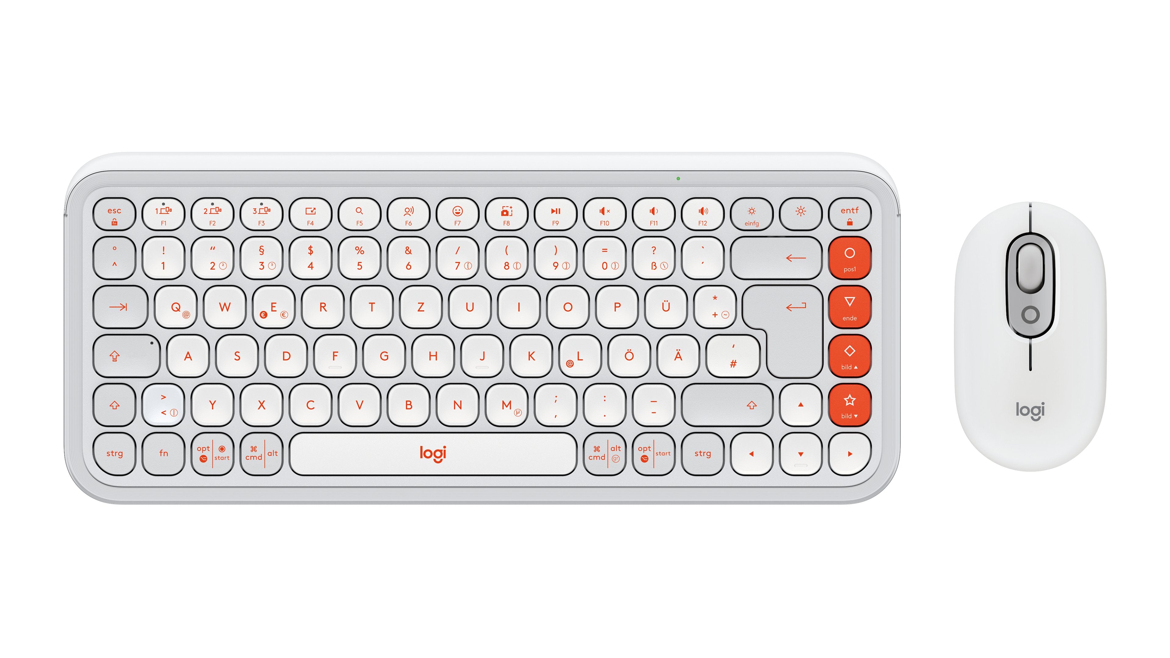 EAN 5099206127661 - Logitech 920-013107 teclado Ratón incluido Universal Bluetooth QWERTZ Alemán Blanco imagen 1