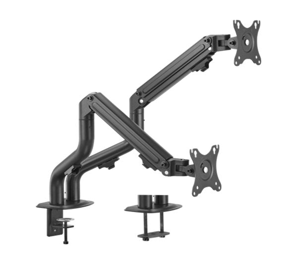Gembird Ma-Da2-02 Adjustable Desk 2-Display Mounting Arm Tilting 17-32" Up To 8 Kg
