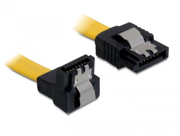 Delock Cable Sata 6 Gb/S St. Gerade > Sata St. Unten Angular 50 Cm Amarillo Metall