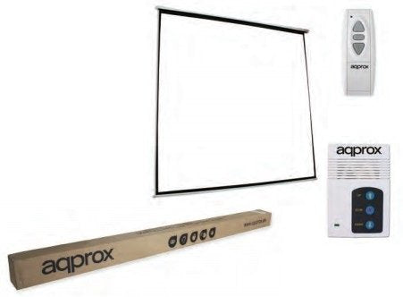 Approx Pantalla Mural Electrica 240 X 240 Apta Pared Y Techo Mando A Distancia