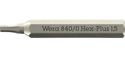 Wera 840 Micro Bits Hex-Plus 1,5 X 30mm