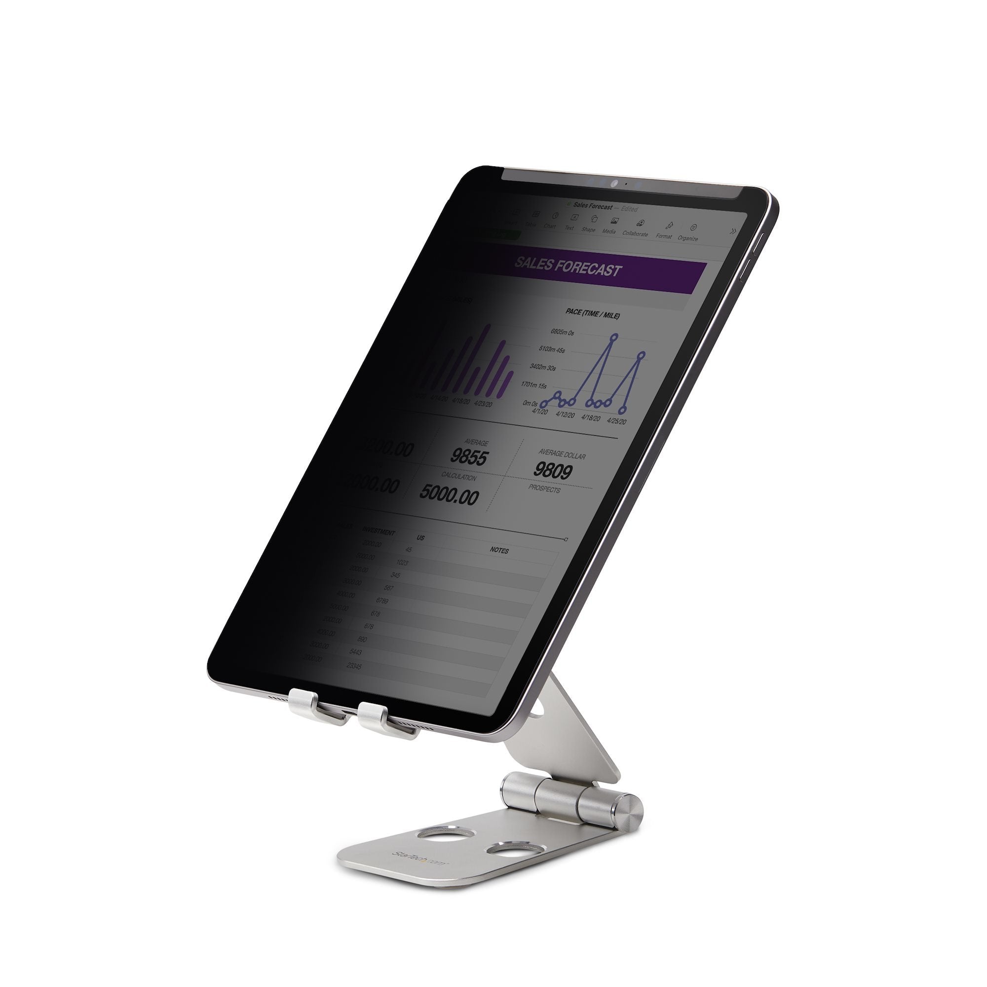 Startech.Com Protector De Pantalla Para Tableta For Portrait/Landscape Touch-Enabled +/-30° View Blocks Up To 51% Blue Light Matte Con Filtro De Privacidad 4 Vías 12.9" Negro Para Apple Ipad Pro De 12 9" (3ª Generación 4ª Generación 5ª