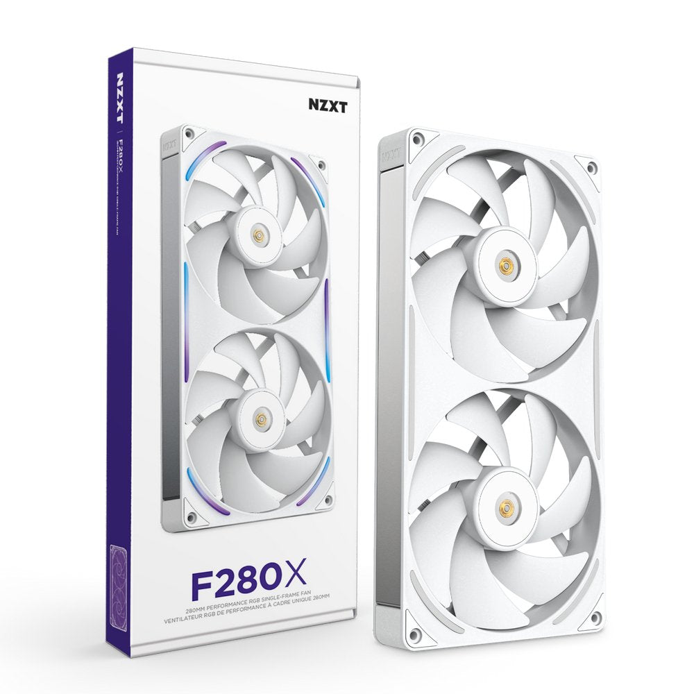 Nzxt F-Serie F280x Rgb Lã¼fter Single White Rf-U28pn-W1 Retail