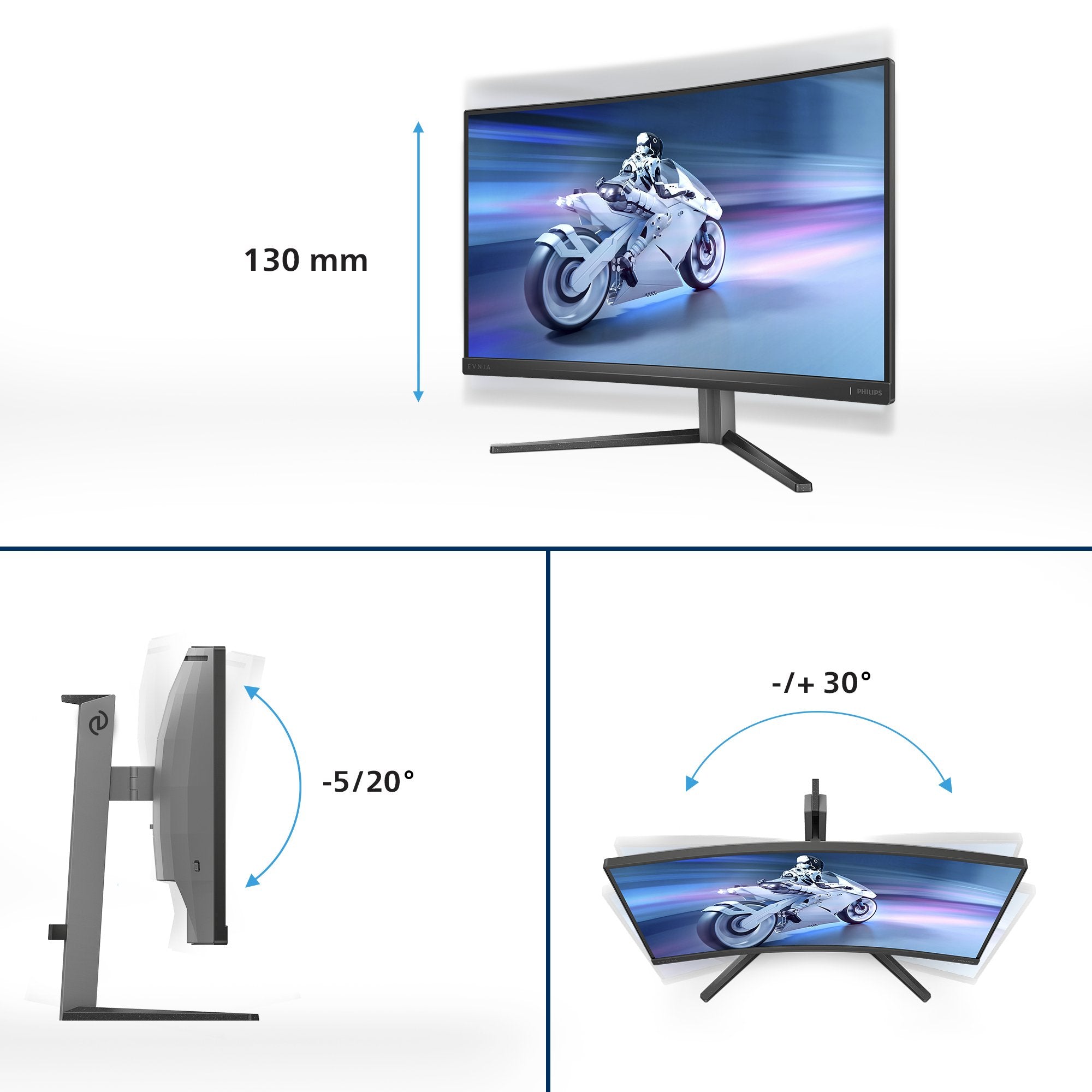Philips 27m2c5200w 27" 2560x1440 16:9 Hdmi Negro Grey