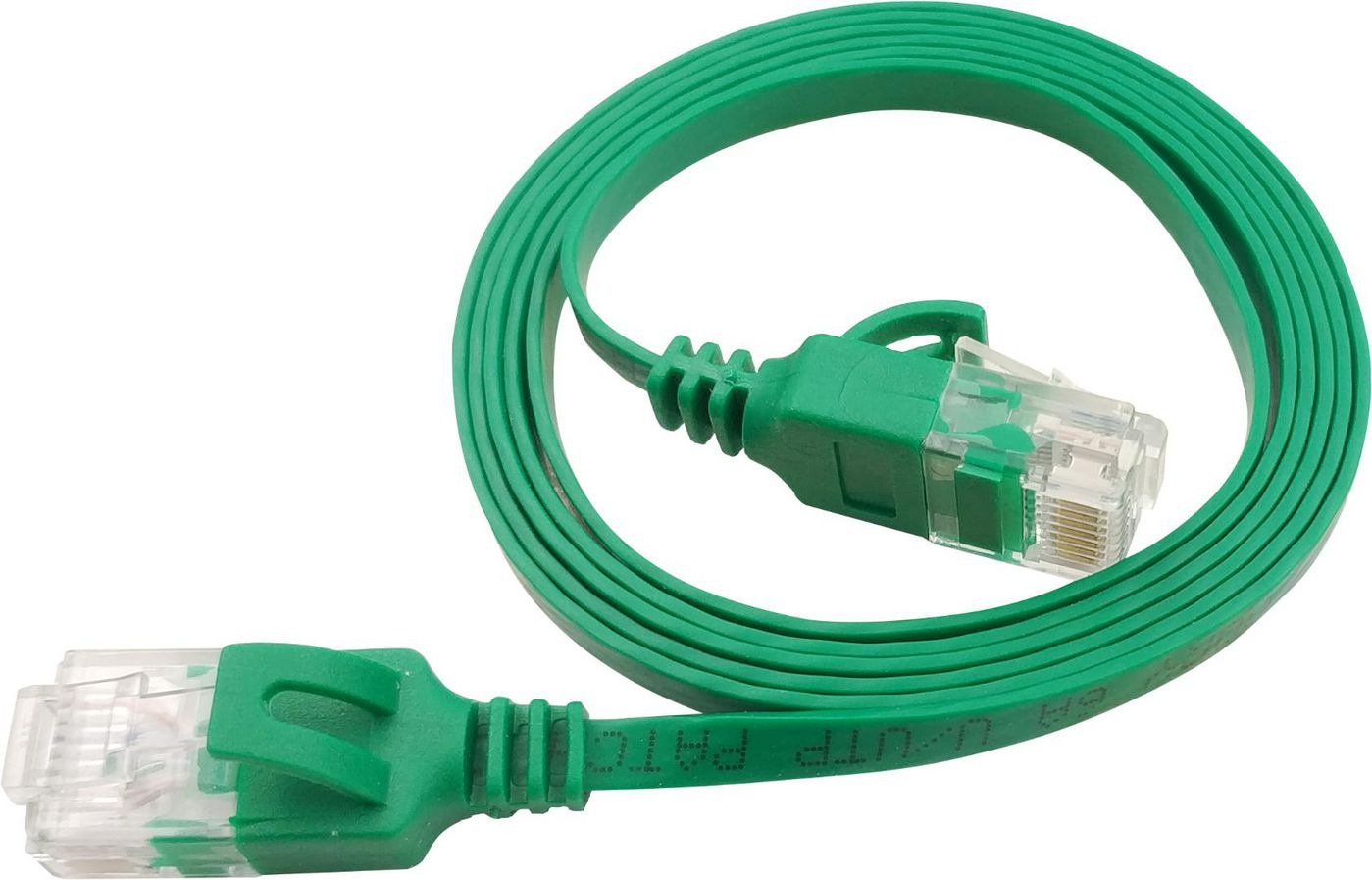 Flat U/Utp Cat6a Green 4m Awg 34/7, Pvc, 1x4mm Utp-Fl6a-00400-Gr