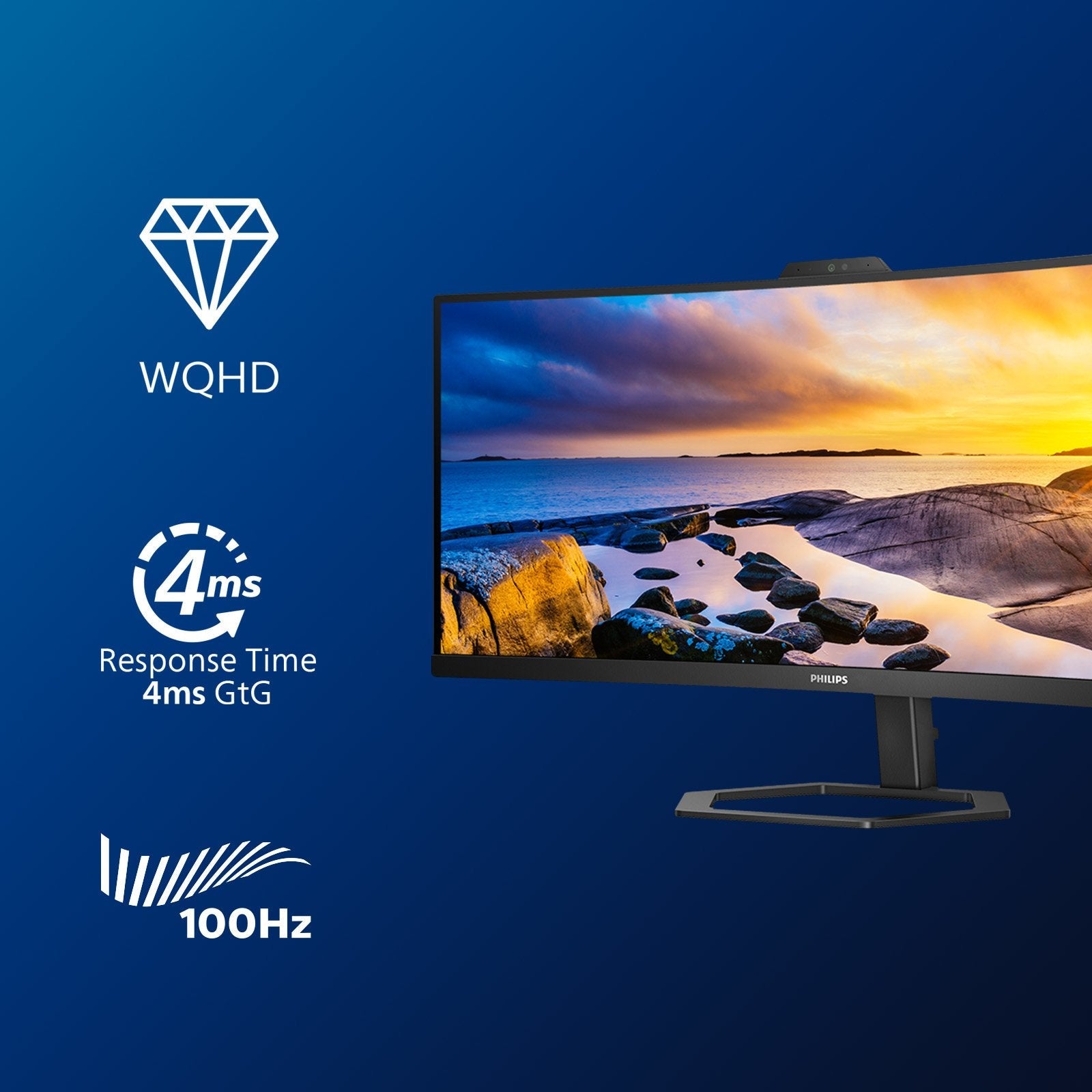 EAN 8712581783464 - Philips 5000 series 34E1C5600HE/00 LED display 86,4 cm (34") 3440 x 1440 Pixeles 4K Ultra HD Negro imagen 5