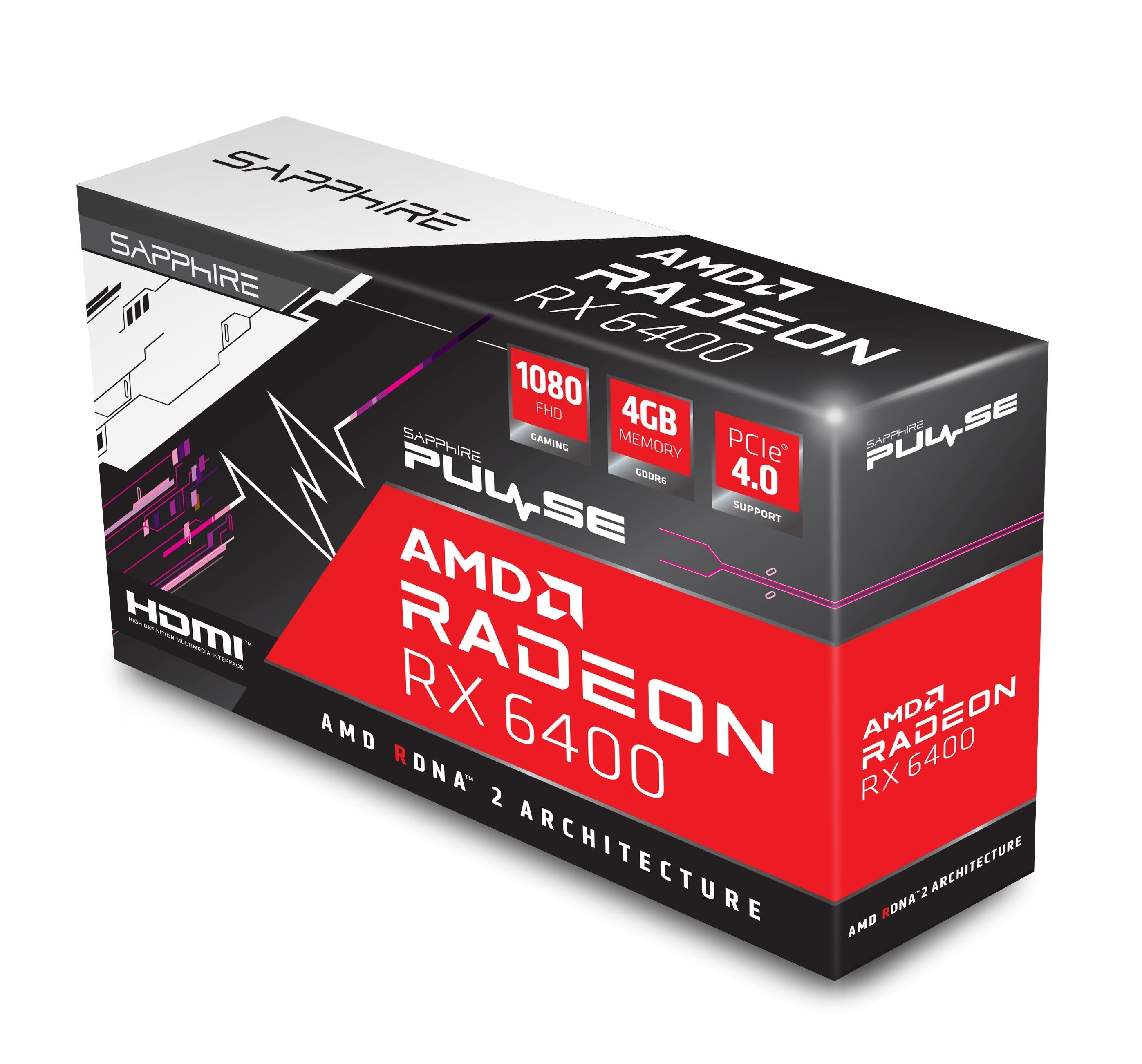 Tarjeta Gráfica Sapphire Pulse Rx 6400 Gaming 4gb Gddr6