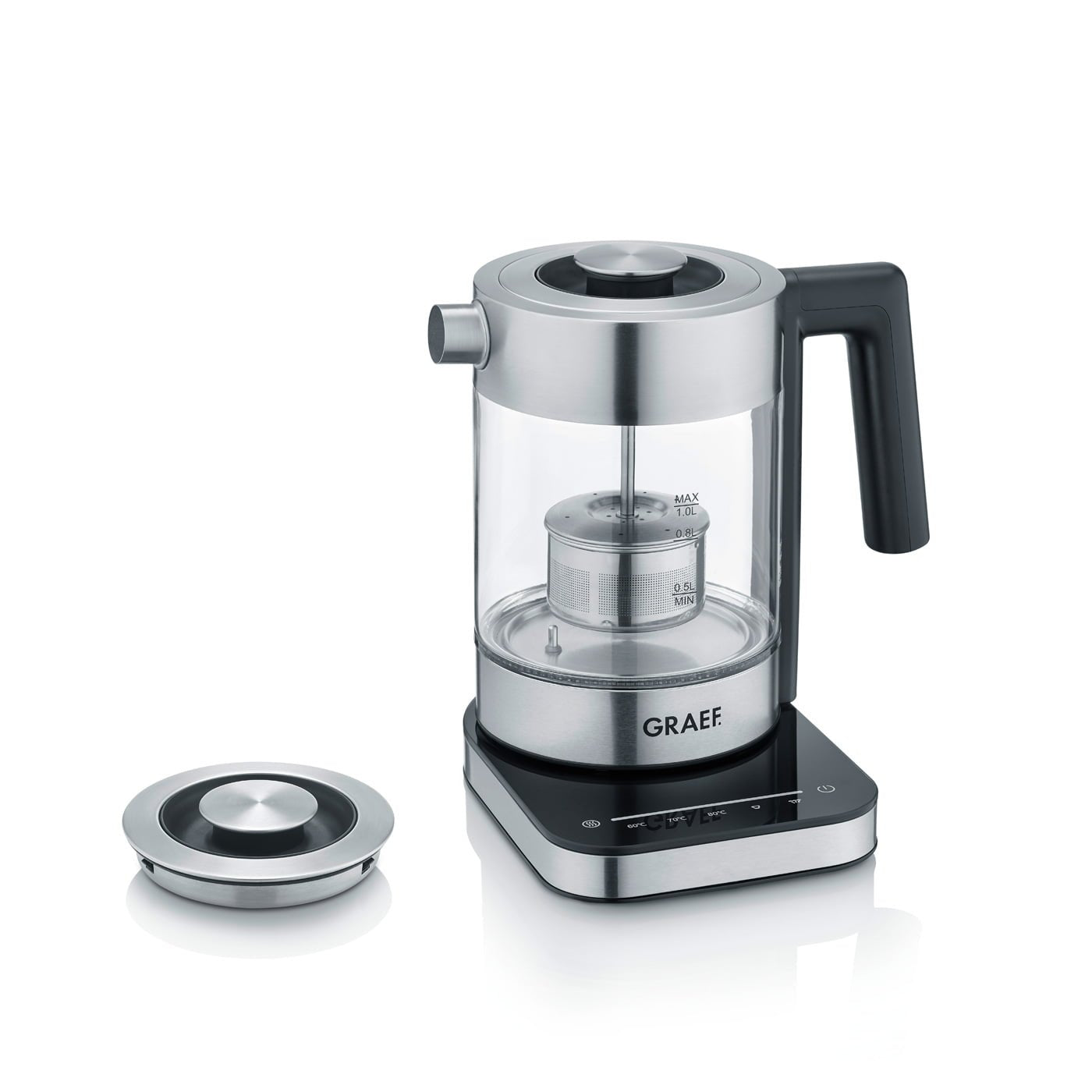 Hervidor Graef Wk 350 Transparente/Inox.