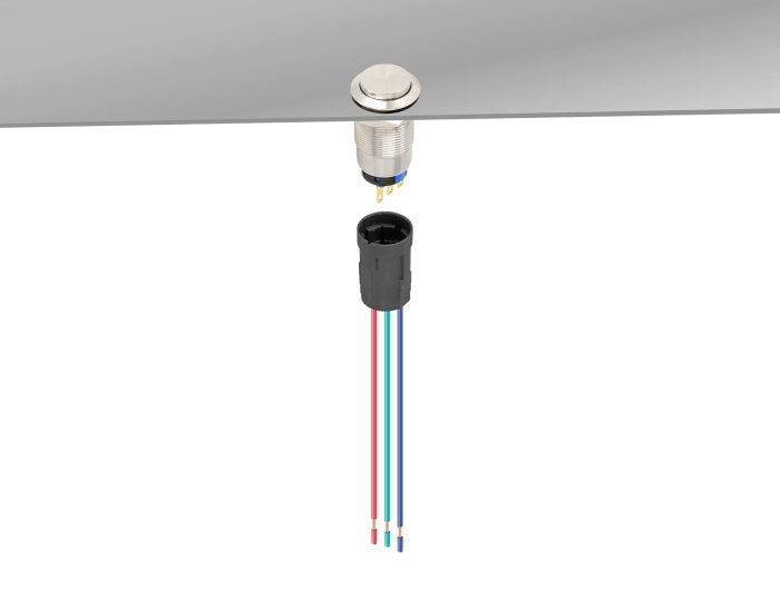Delock Fassung Para 19 Mm 3 Pin Taster Oder Schalter