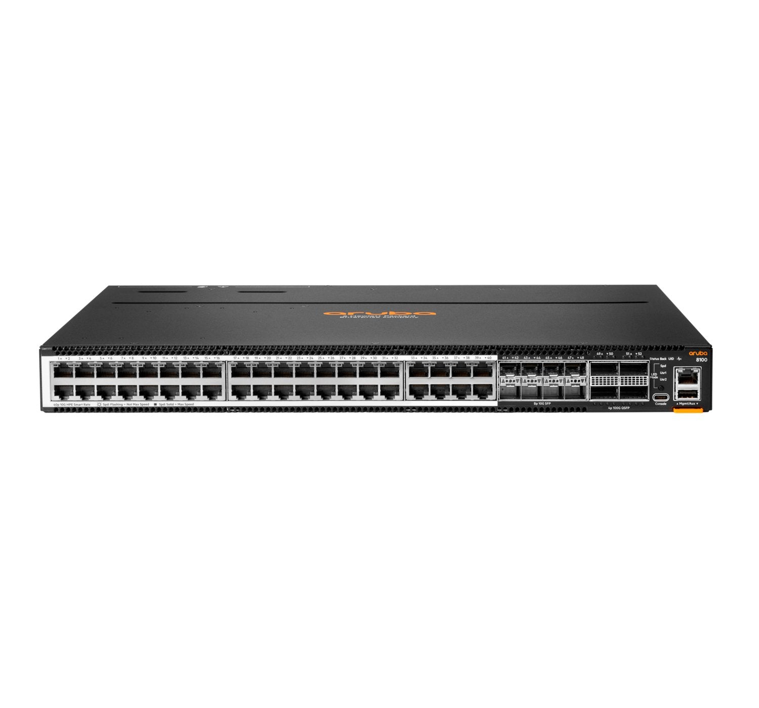 Hpe Aruba Networking Cx 8100 40x10gbase-T 8x10g Sfp+ 4x40 100g Qsfp28 Switch