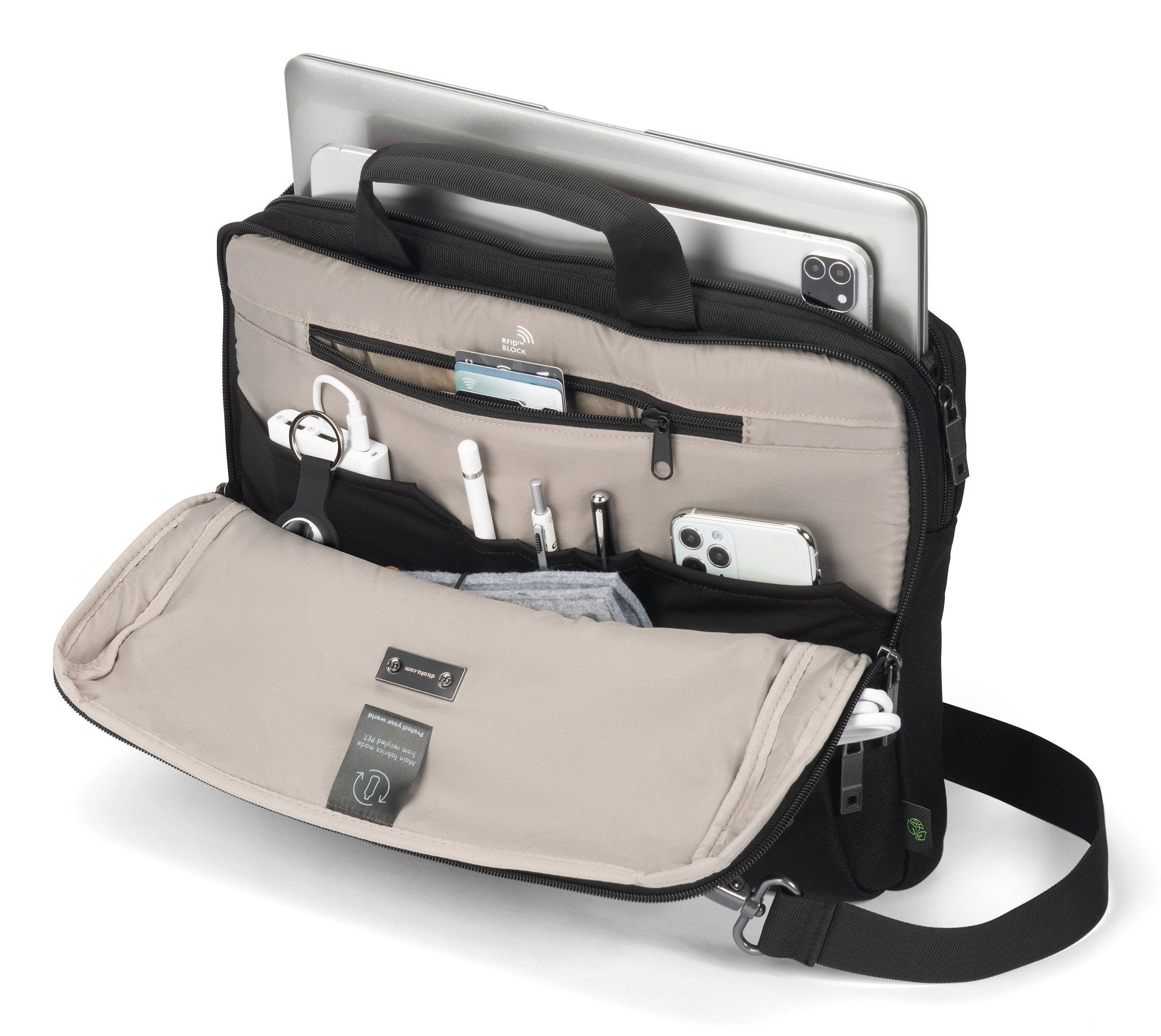 Dicota Slim Funda Five 12-14 Negro