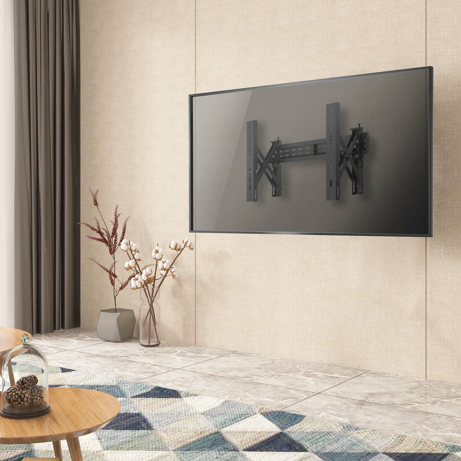 Aisens Soporte Para Videowall Nivelable Y Función Pop-Out Para Tv 70kg De 37-70, Negro