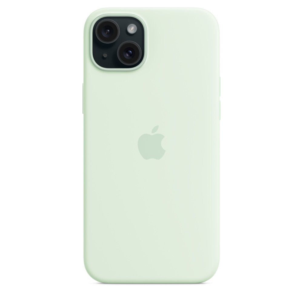Funda Iphone 15 Plus Silicone Case With Magsafe - Soft Mint