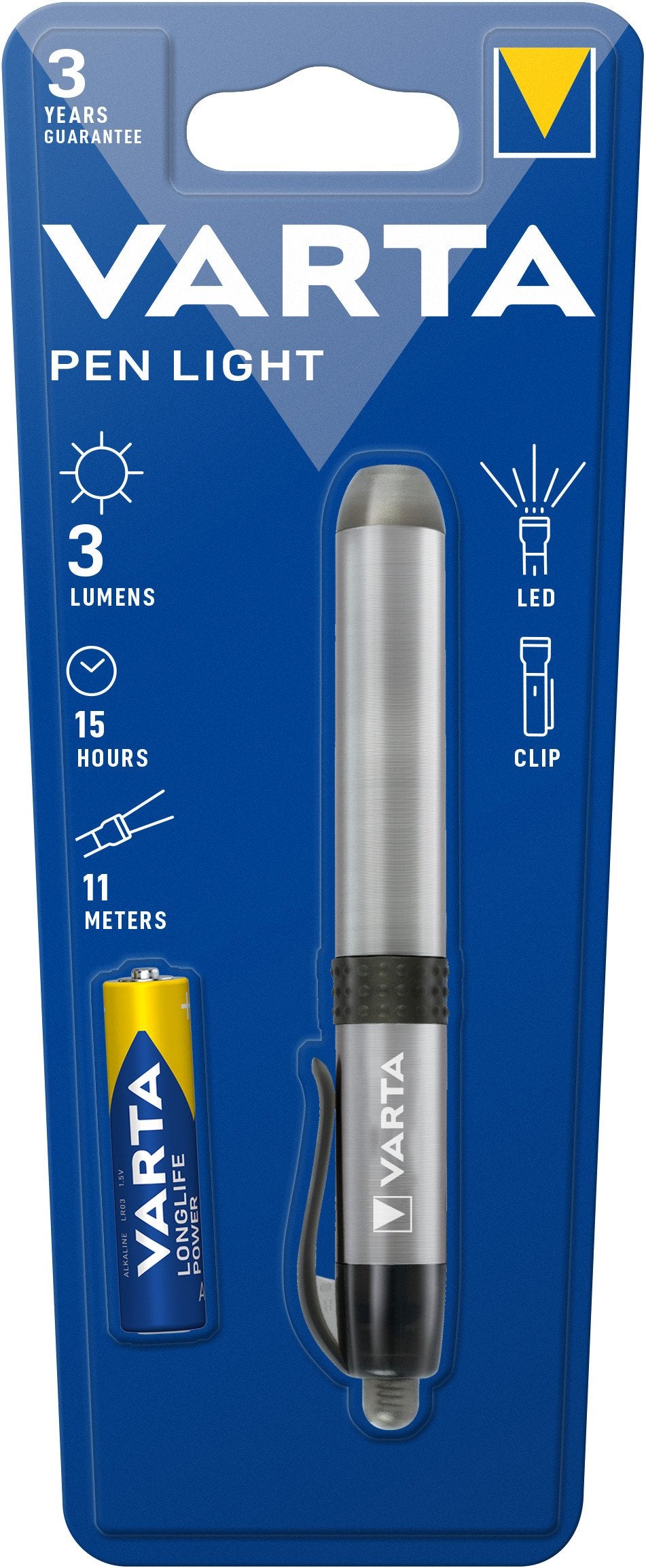 EAN 4008496678044 - Varta PEN LIGHT Plata Bolígrafo linterna LED imagen 4