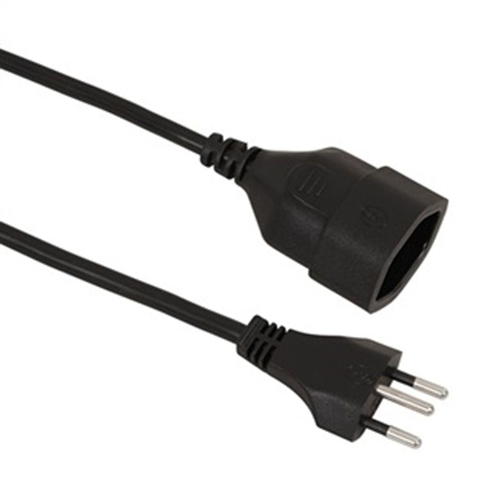 Value Verlngerungscable T12 T13, Schwarz, 3 M