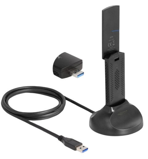 Delock Wi-Fi 6e Dualband Wlan Usb Adapter Ax5400 (2 X 2402 + 574 Mbps)