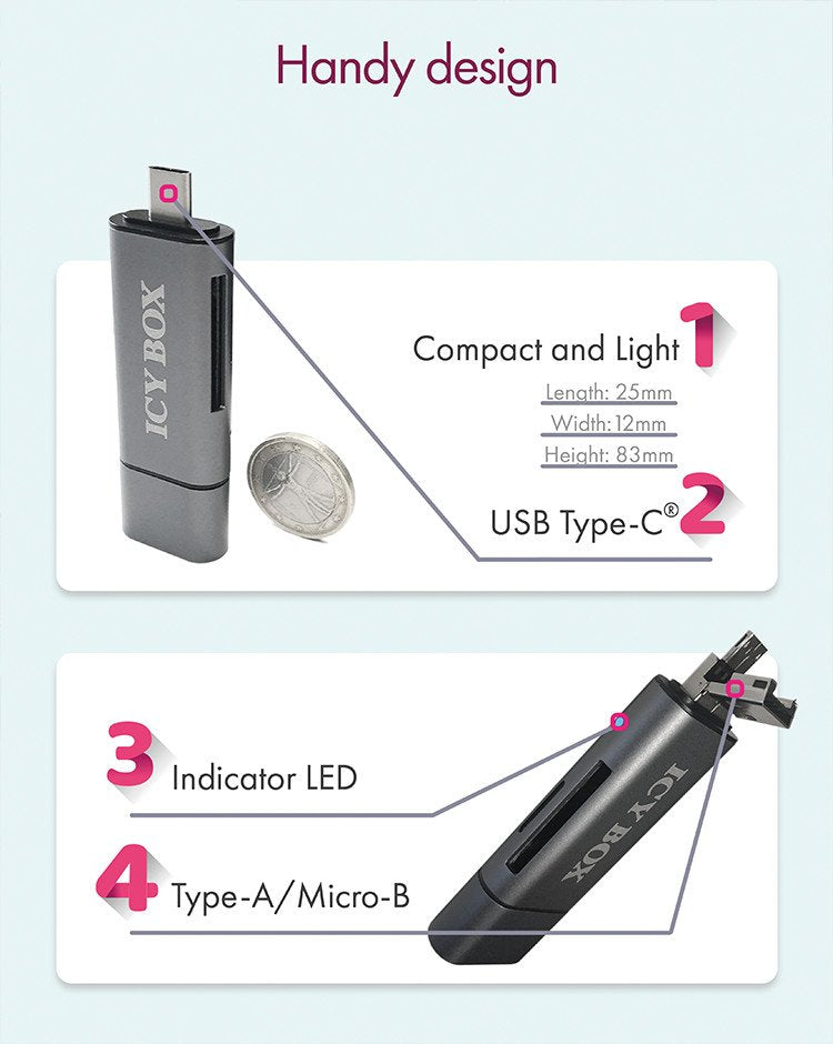 EAN 4250078164029 - ICY BOX IB-CR200-C lector de tarjeta USB 2.0 Negro imagen 10