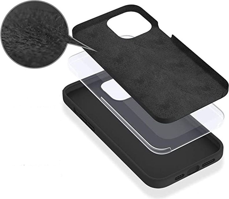 Infinite Riga Iphone 14 Pro  Black Cover. Material:
