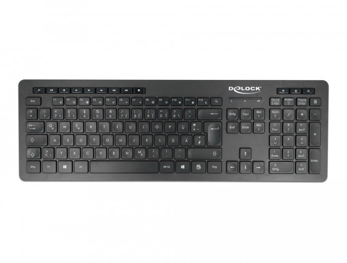 Teclado Alemán Delock 12004 Usb Qwertz Negro