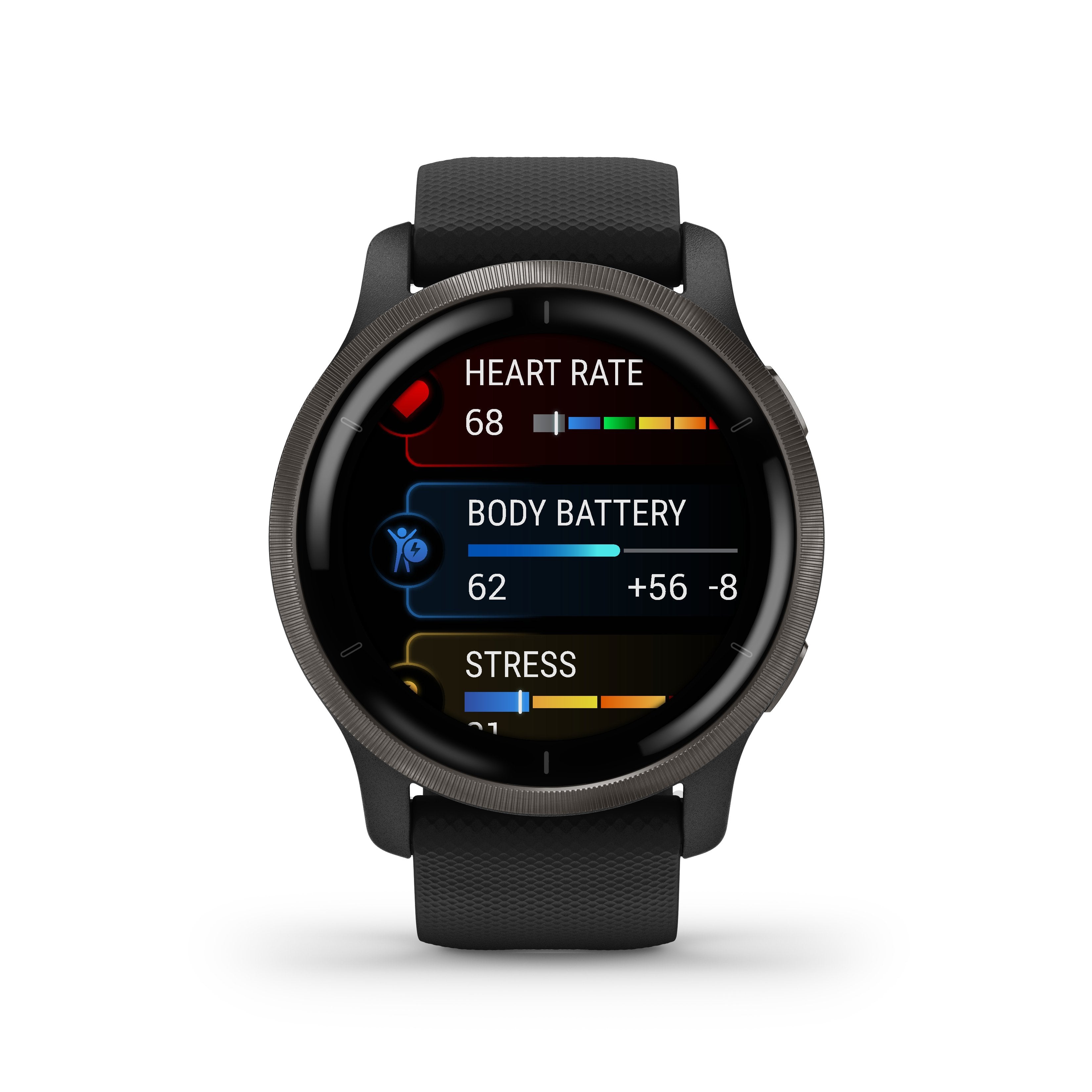 Garmin Venu 2 Negro/Pizarra Smartwatch Multideporte Wifi Gps Integrado Frecuencia Actividad Sueño 45 Mm