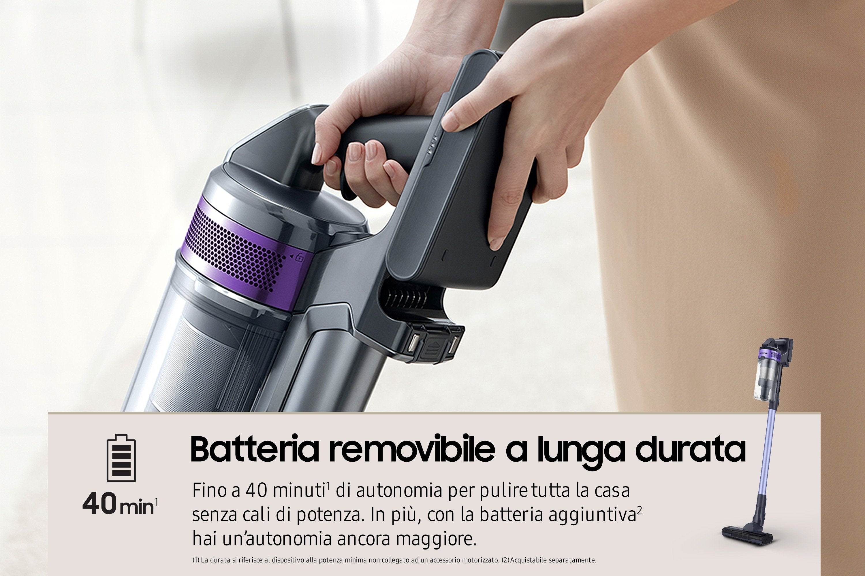 EAN 8806092158856 - Samsung VS15A6031R4 Aspiradora escoba Batería Secar Sin bolsa 0,8 L Negro imagen 8