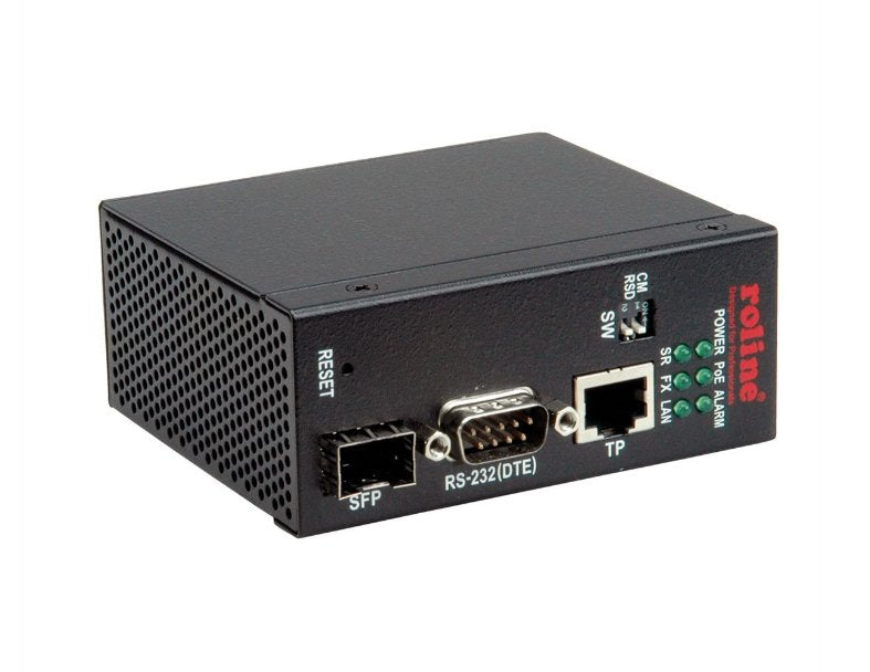 Roline Industrial Convertidor - Convertidor De Medios - 100mb Lan - 10base-T, 100base-Tx, 100base-X - Rj-45, Sfp (Mini-Gbic)