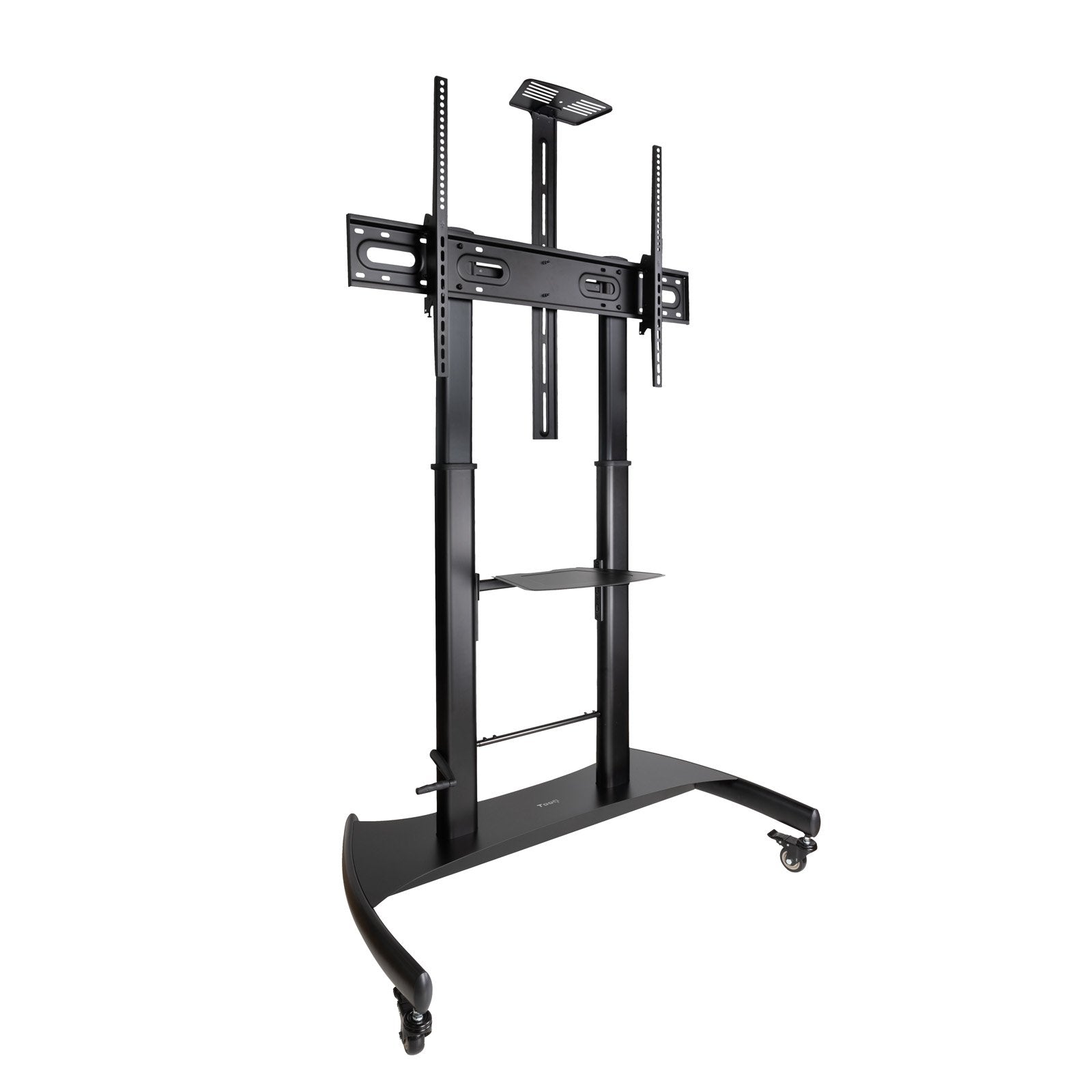 Soporte De Pie Inclinable Nivelable Con Ruedas Tooq Fs20404hm-B Para Tv De 60-100' Hasta 100kg
