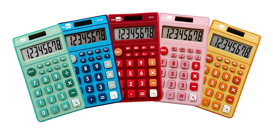 EAN 8423473041110 - Liderpapel XF14 calculadora Bolsillo Calculadora básica Colores surtidos imagen 1