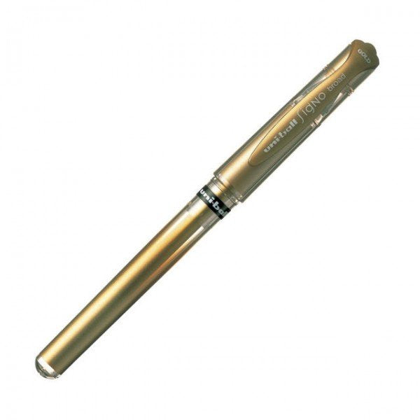 Uniball Rollerball Signo Broad Um-153 W Oro -12u-