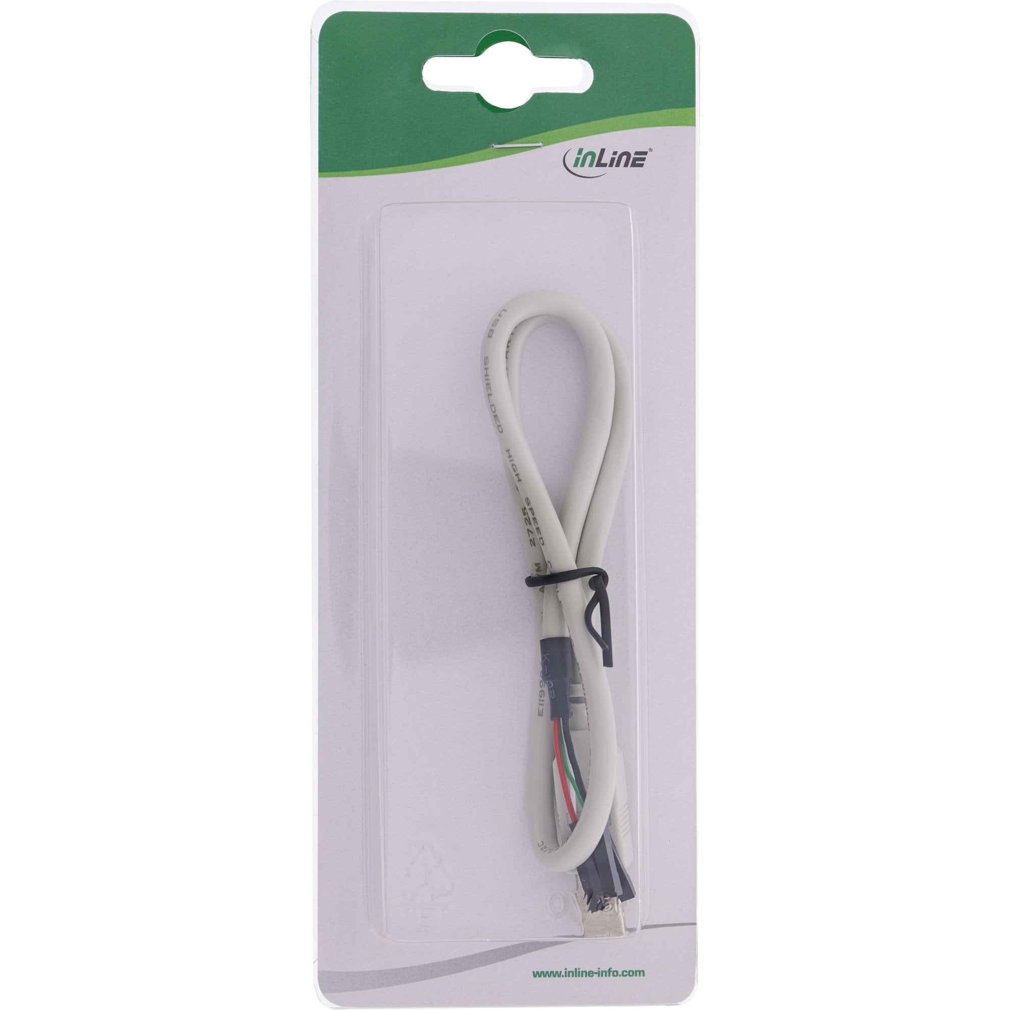 Inline Usb 2.0 Cable Interno Usb B Macho A Conector De Cabecera 0.4m