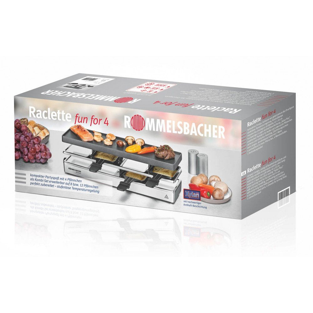 Raclette  Rommelsbacher Diversión Para 4 Rc 800, Rc 800