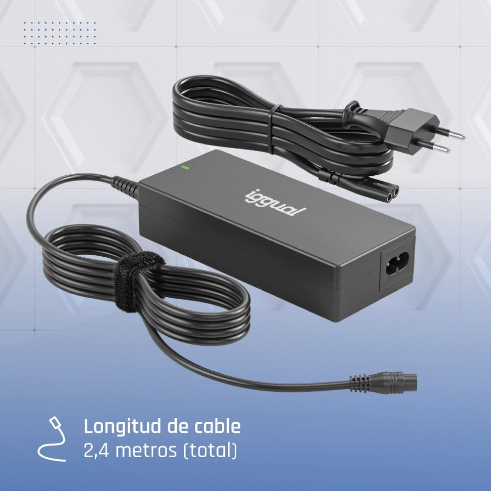 EAN 8435364320198 - iggual CUA-C-12T-90W adaptador e inversor de corriente Interior Negro imagen 5
