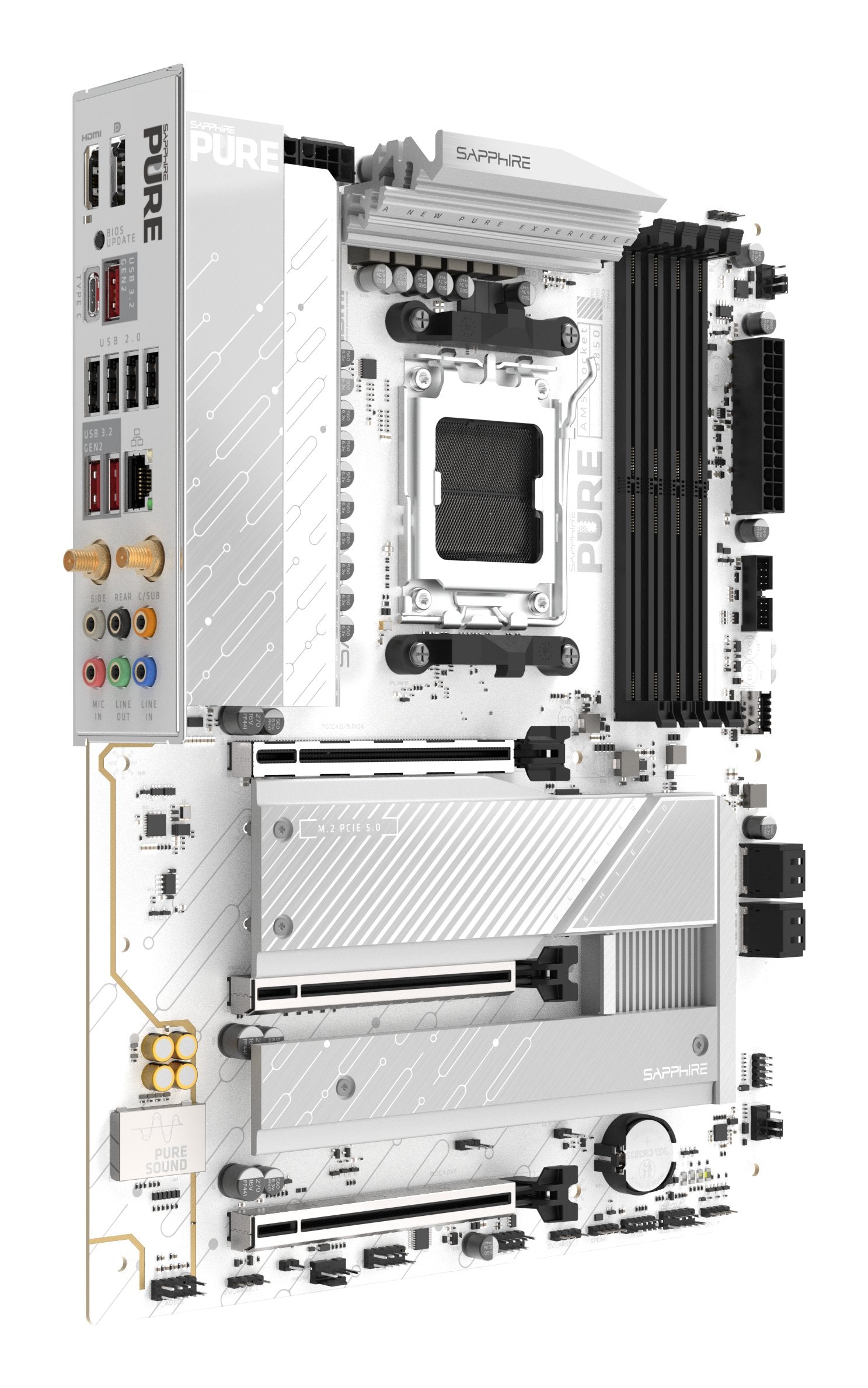 EAN 4895106296954 - Sapphire PURE B850A WIFI 7 AMD B850 Zócalo AM5 ATX imagen 2