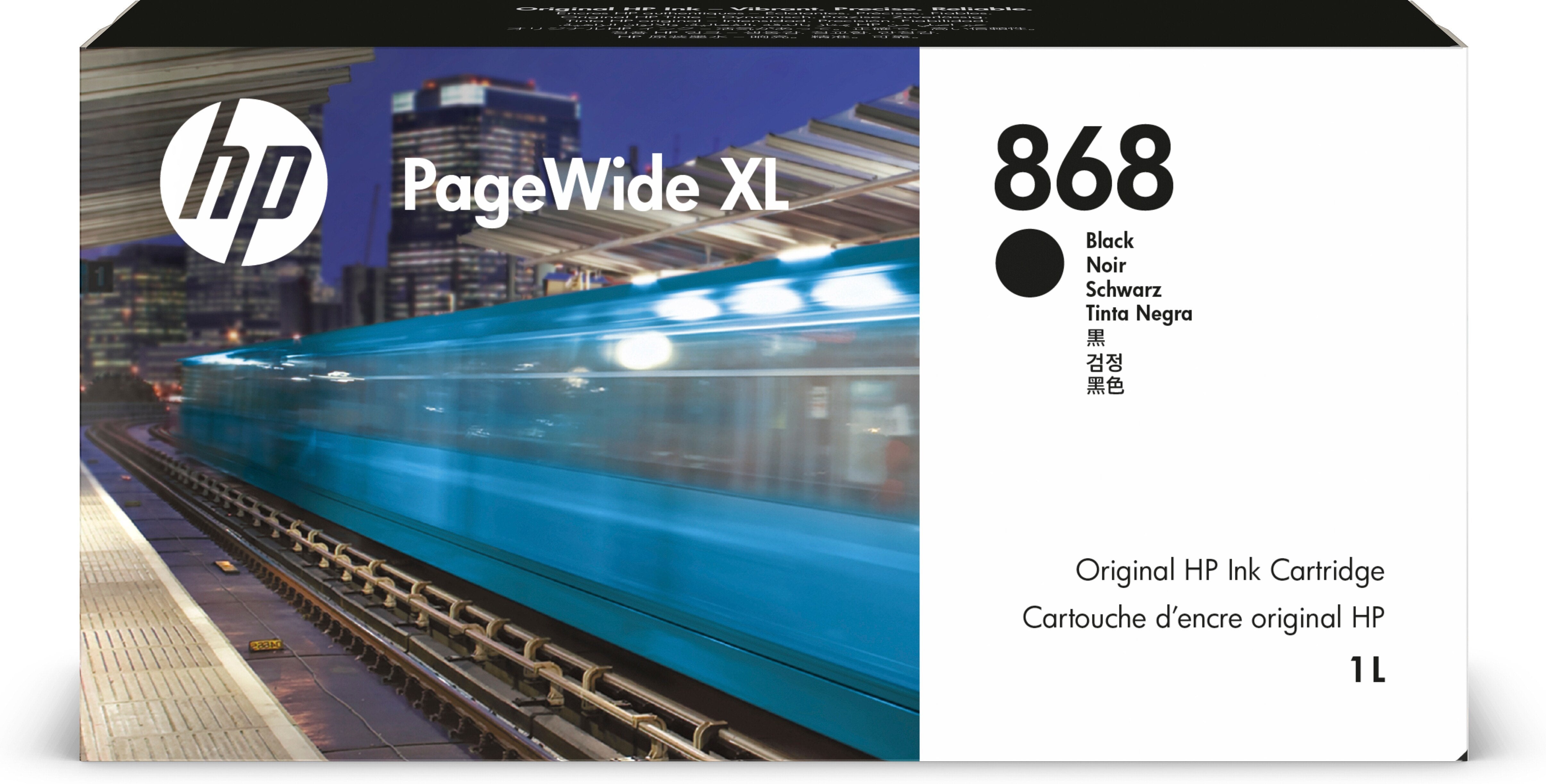 Tinta Hp 868 1 L Negro Original Pagewide Xl  Para Pagewide Xl 8200 Pagewide Xl Pro 5200