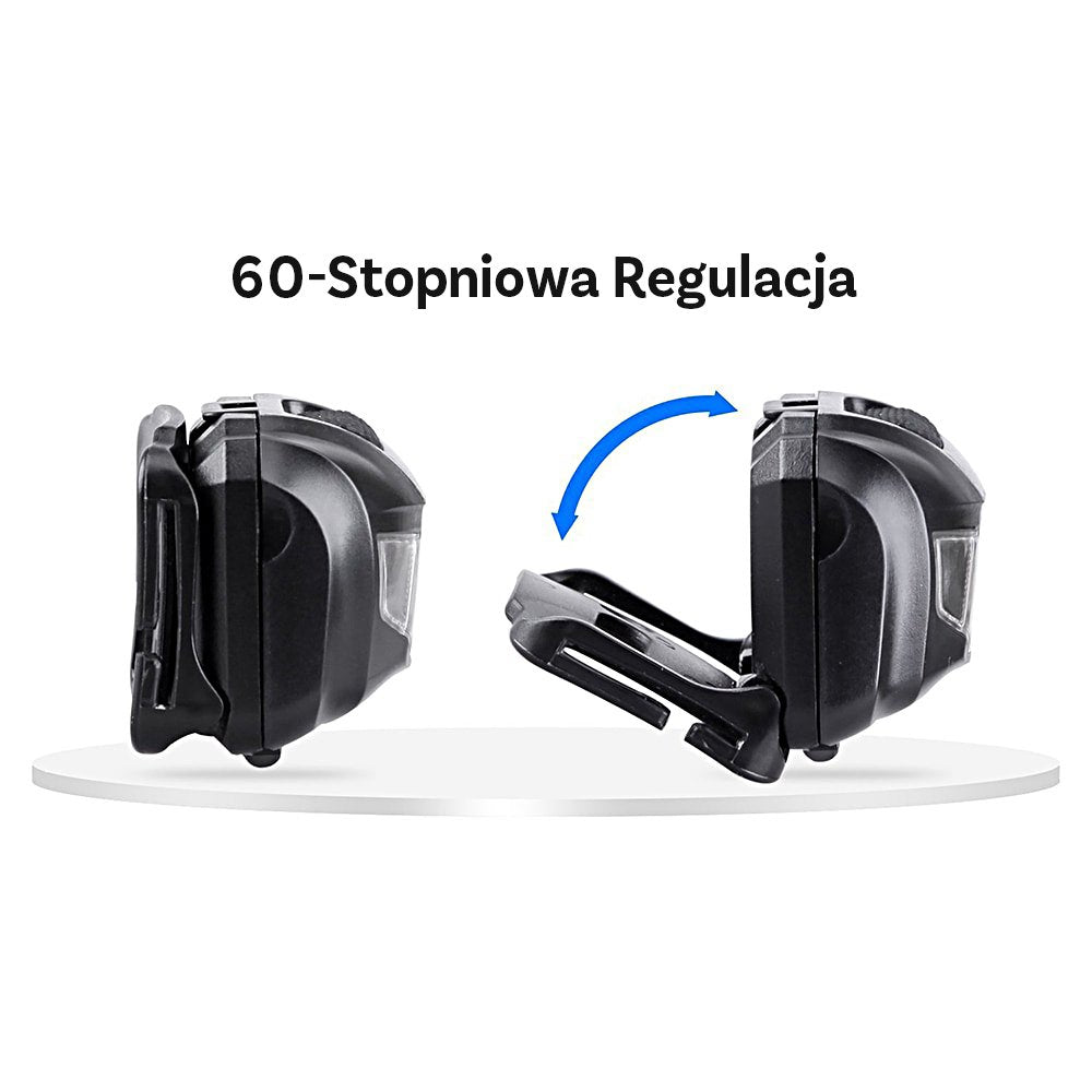 Linterna Montis Bateryjna Latarka Naglowna Z Sensorem Mt002 Rojo, Negro Con Diadema Led