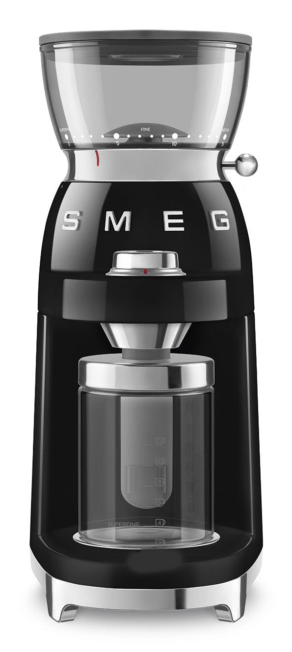 Smeg Kaffeemühle Cgf03bleu, 15 Mahlgrade, 240g Bohnenbeh., 150w, Negro