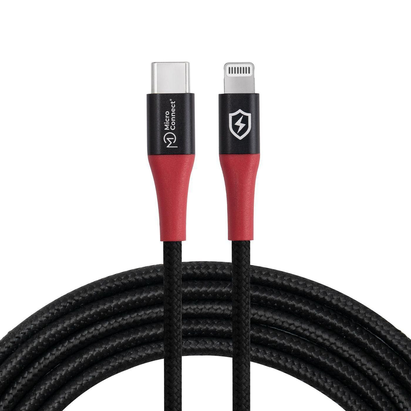 Microconnect Mc-Clightning-Sc Cable De Conector Lightning 1,5 M Negro