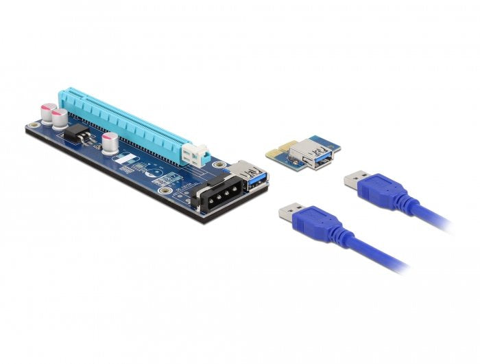 Delock 41430 Tarjeta Y Adaptador De Interfaz Interno Pcie, Usb 3.2 Gen 1 (3.1 Gen 1), Tarjeta De Ampliación Pcie, Pcie, Usb 3.2 Gen 1 (3.1 Gen 1), Negro, Azul, Gris, Pc, 0,8 Gbit/S, 128,2 Mm