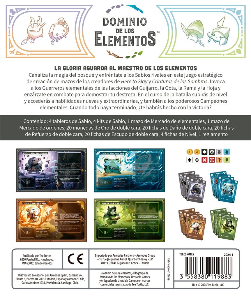 EAN 3558380119883 - Asmodee TEECON01ES juego de tablero Dominio de los Elementos Juego De Cartas Estrategia imagen 3
