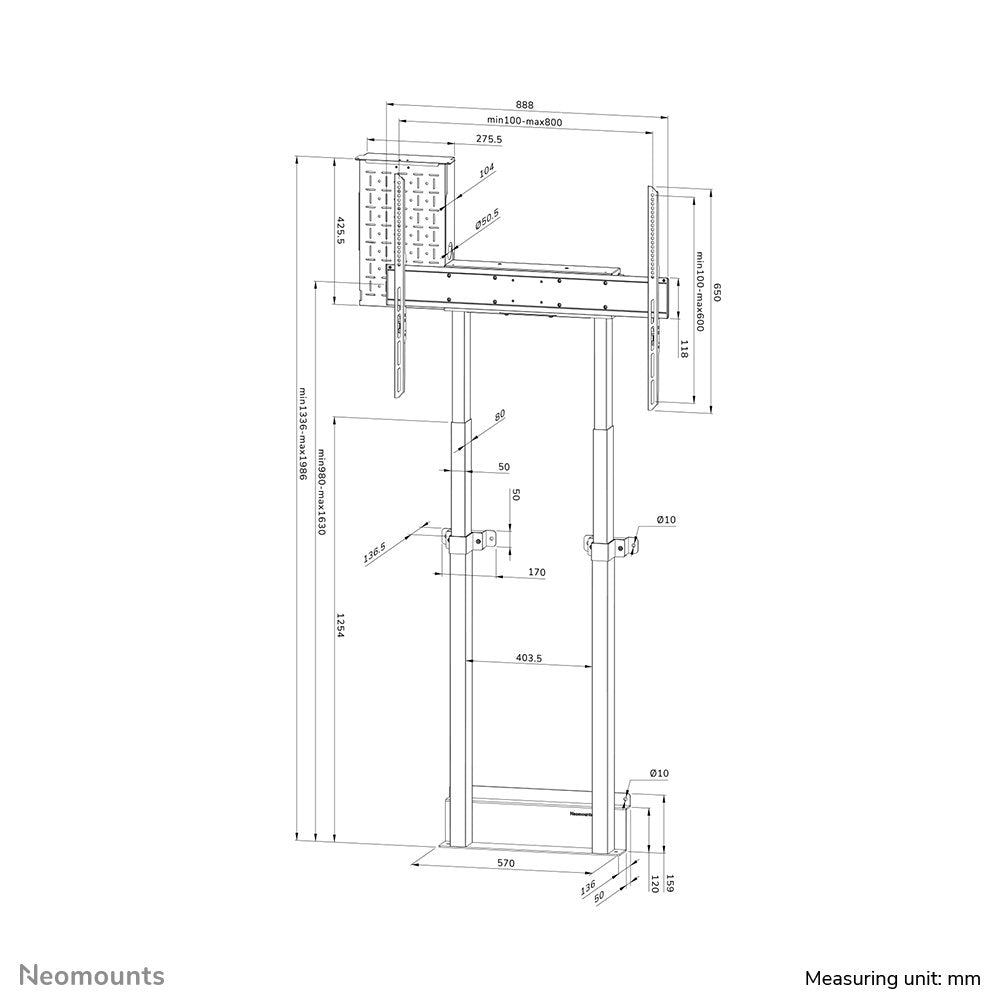 EAN 8717371449735 - Neomounts WL55-875BL1 soporte para TV 2,54 m (100") Negro imagen 20