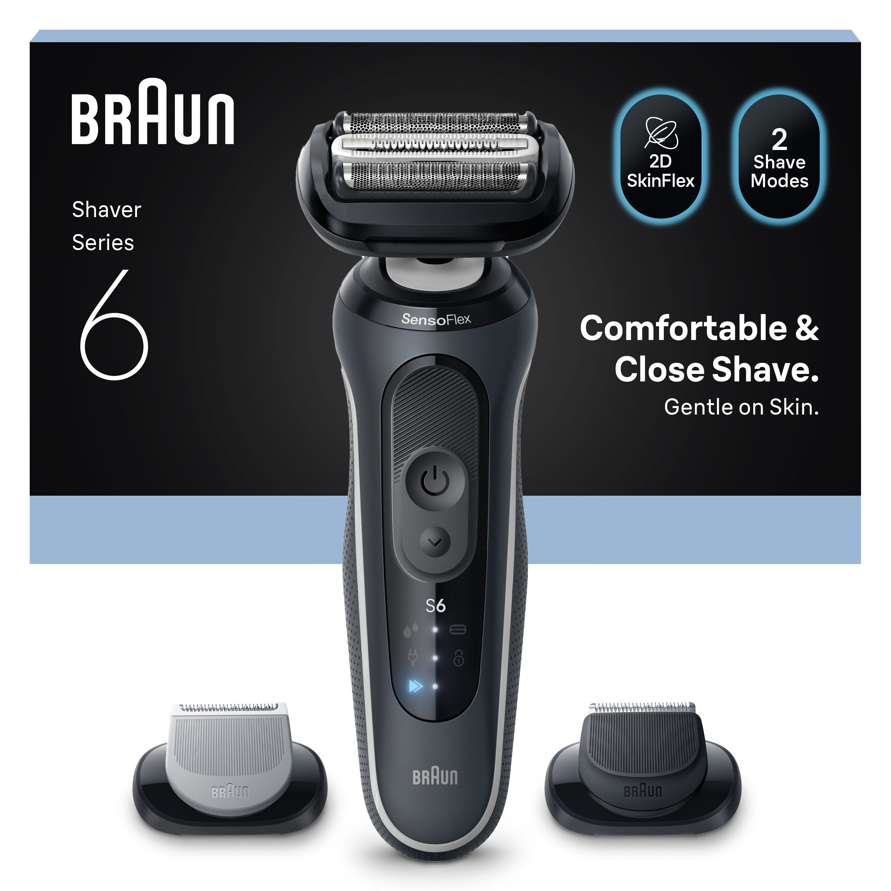 Braun Series 6 62-G1650s (Negro) 8700216645362