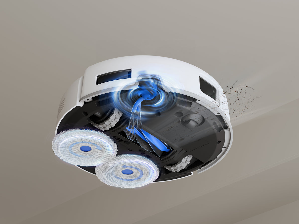 Ecovacs Deebot Mini 2 Vacuum Cleaner,Robot,Wet&Dry,Compact Design,White+Auto-Empty Station