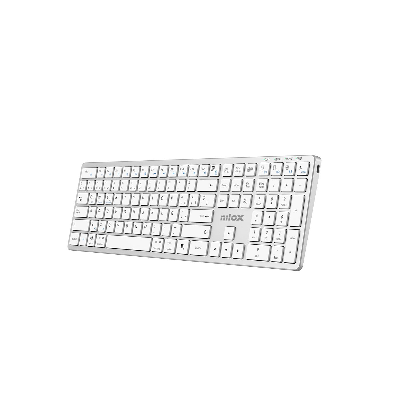 Teclado Professional Wireless Silve